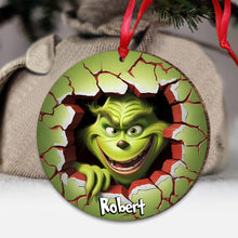 Load image into Gallery viewer, Personalized Grinch Christmas Ornament Custom Name Gift
