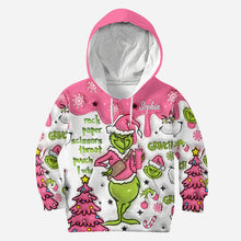Load image into Gallery viewer, Personalized Grinch Hoodie and Leggings Set for Christmas | Custom Name Gift
