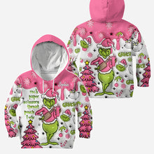 Load image into Gallery viewer, Personalized Grinch Hoodie and Leggings Set for Christmas | Custom Name Gift
