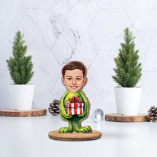 Load image into Gallery viewer, Personalized Grinchmas Freestanding Wood Plaque Christmas Gift
