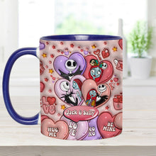 Load image into Gallery viewer, Personalized Nightmare Before Christmas Mug Custom Name Gift for Couples
