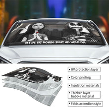 Load image into Gallery viewer, Personalized Nightmare Car Sunshade Custom Names Gift for Couple
