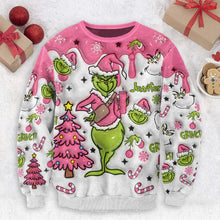 Load image into Gallery viewer, Personalized Grinch Ugly Christmas Sweater Gift for Mom
