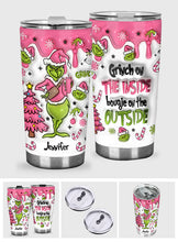 Load image into Gallery viewer, Personalized Grinch Tumbler Custom Name Holiday Drinkware

