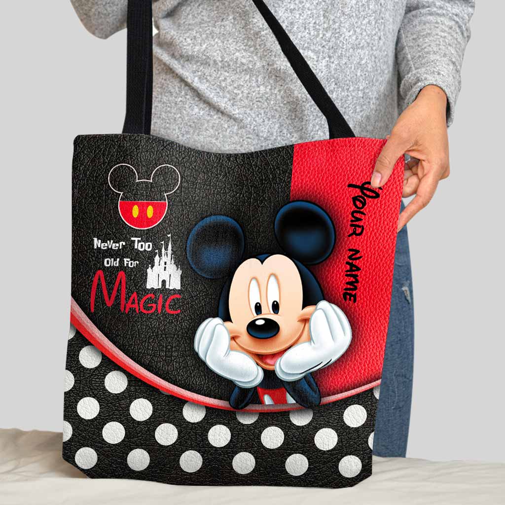 Personalized Mickey Mouse Tote Bag Custom Name Gift for Mom