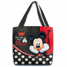 Load image into Gallery viewer, Personalized Mickey Mouse Tote Bag Custom Name Gift for Mom
