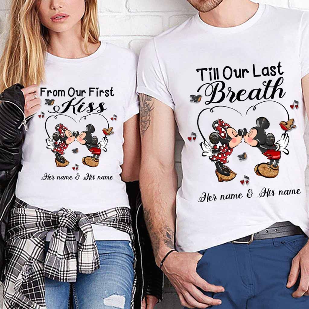 Personalized Mouse T-shirt & Hoodie Couple Gift Vows for Wedding Anniversary