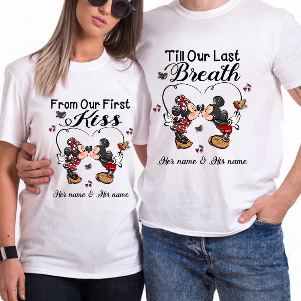Personalized Mouse T-shirt & Hoodie Couple Gift Vows for Wedding Anniversary