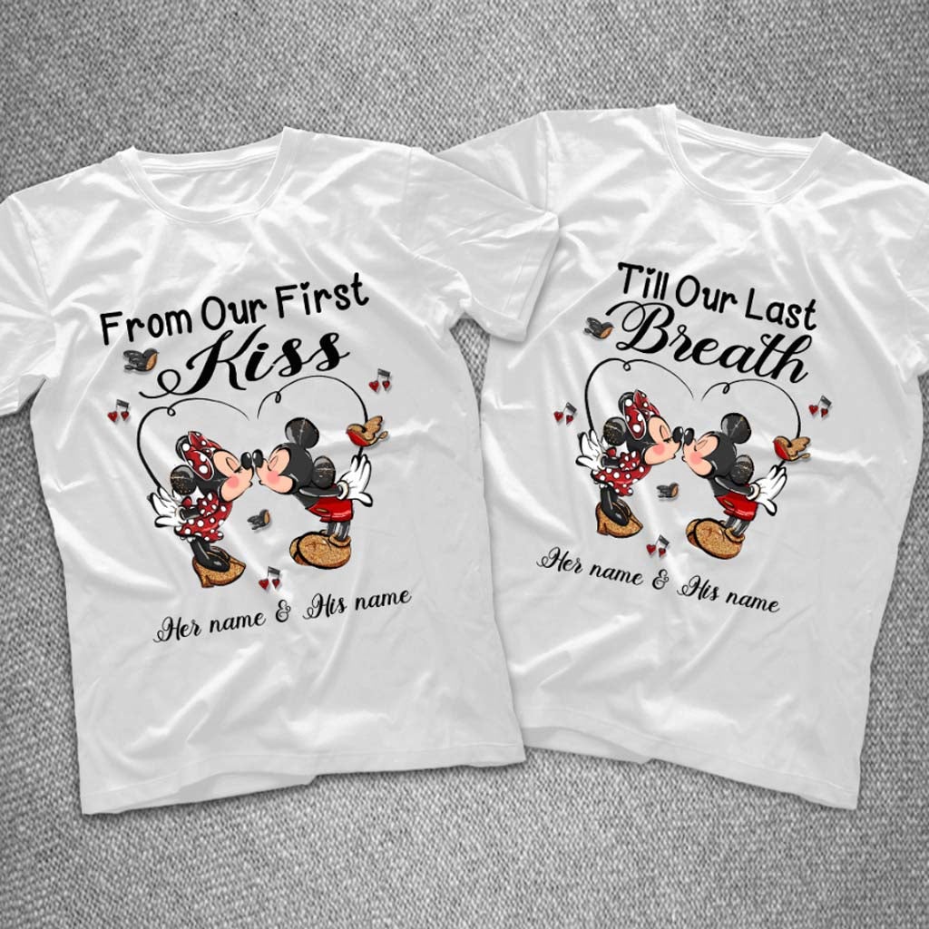 Personalized Mouse T-shirt & Hoodie Couple Gift Vows for Wedding Anniversary