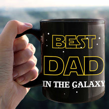 Load image into Gallery viewer, Personalized Best Dad In The Galaxy Mug Custom Name Gift
