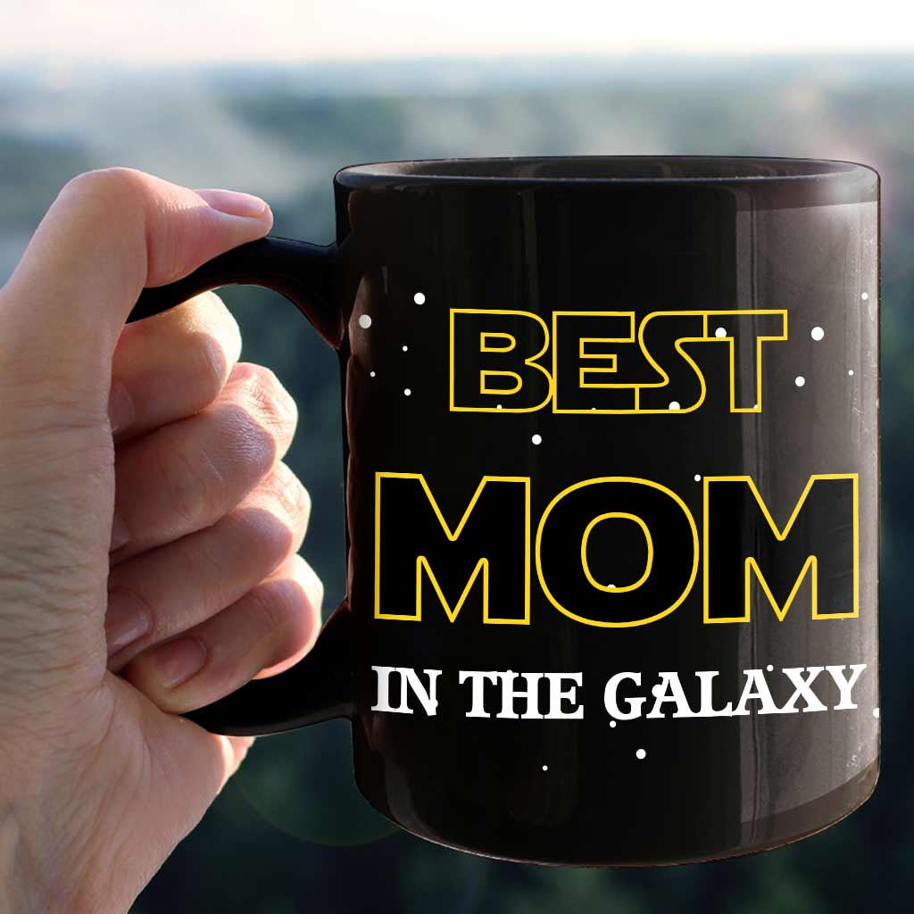 Personalized Best Mom in the Galaxy Mug Custom Names Gift