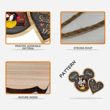 Load image into Gallery viewer, Personalized Mickey Mouse Couple Wood Sign Custom Family Name
