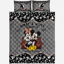 Load image into Gallery viewer, Personalized Mickey Mouse Quilt Set for Couples | Unique Wedding or Anniversary Gift
