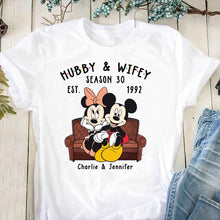 Load image into Gallery viewer, Personalized Couple Mouse T-shirt &amp; Hoodie Gift for Anniversaries
