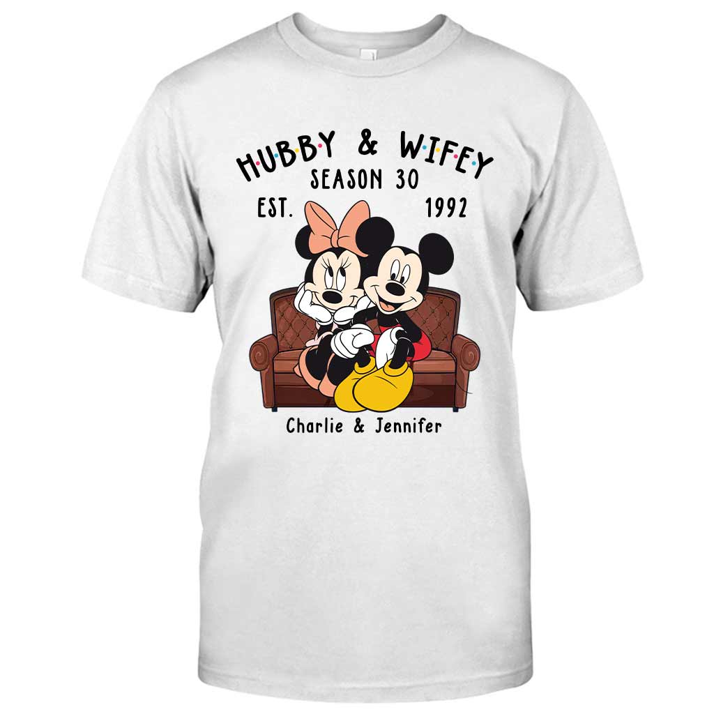 Personalized Couple Mouse T-shirt & Hoodie Gift for Anniversaries