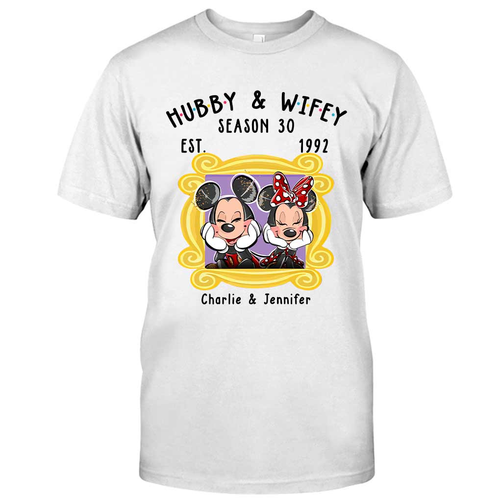 Personalized Couple T-shirt and Hoodie with Cute Design for Anniversary