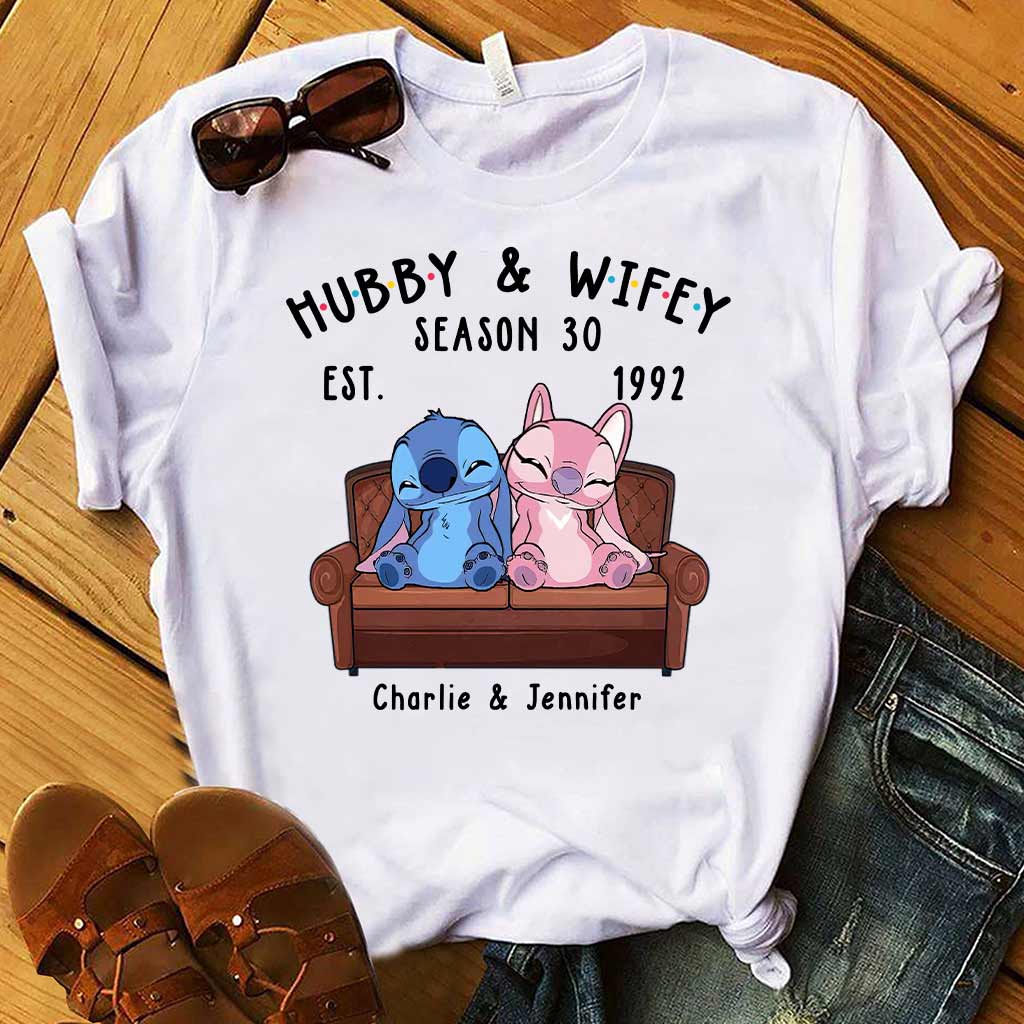 Personalized Couple Ohana T-shirt & Hoodie Custom Gift