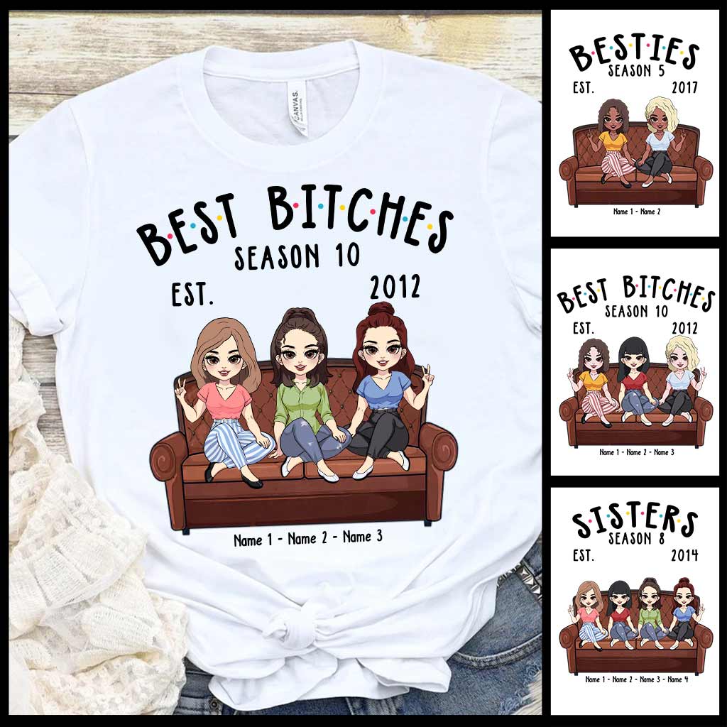 Personalized Bestie T-shirt and Hoodie Gift for Friends