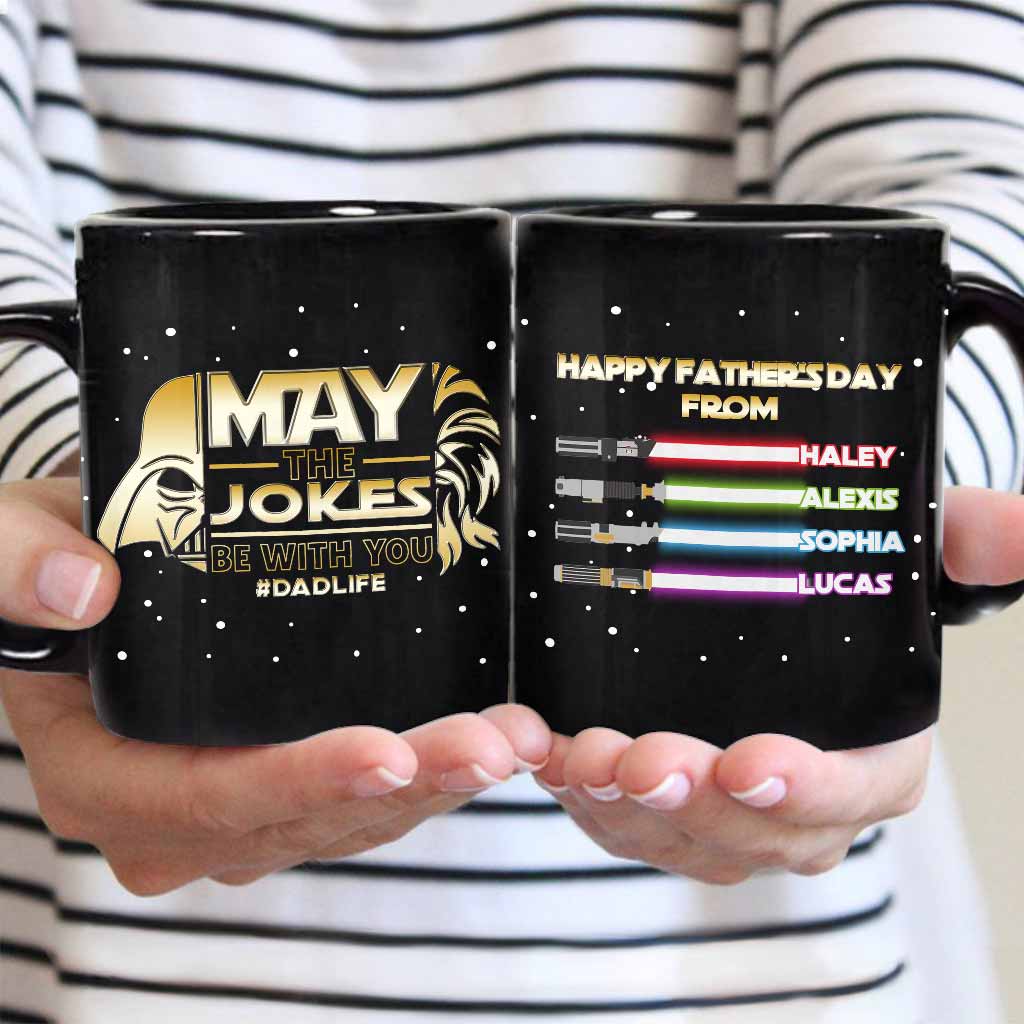 Personalized Father's Day Mug May The Jokes Be With You Gift