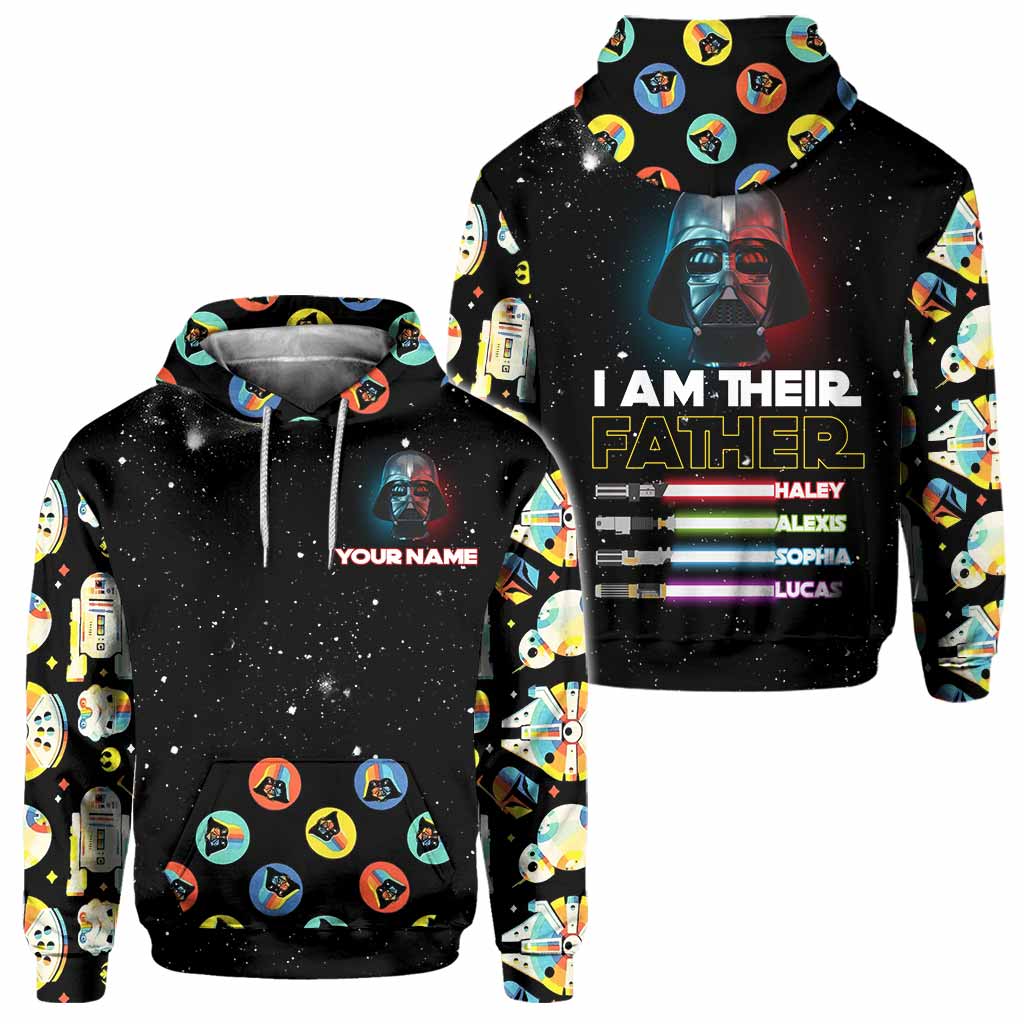 Personalized 'I Am Their Father' All Over Hoodie Unique Gift for Dad