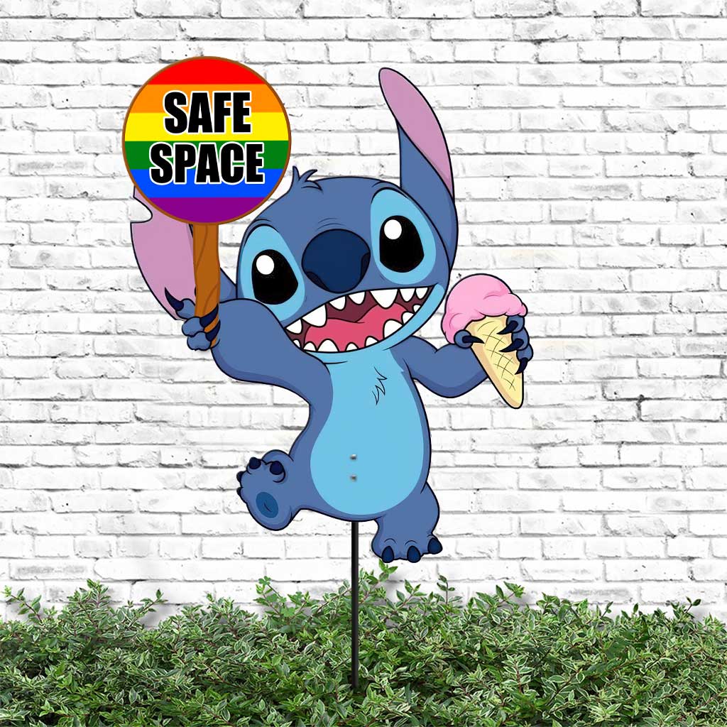 Personalized Safe Space Metal Garden Art LGBT Pride Decor