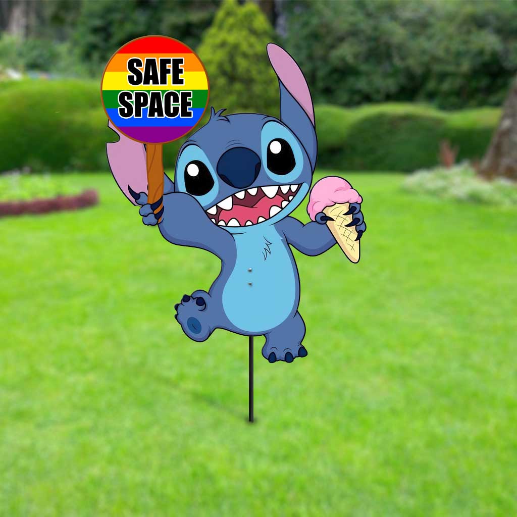 Personalized Safe Space Metal Garden Art LGBT Pride Decor