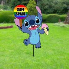 Load image into Gallery viewer, Personalized Safe Space Metal Garden Art LGBT Pride Decor
