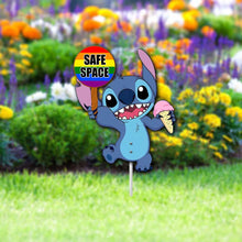 Load image into Gallery viewer, Personalized Safe Space Metal Garden Art LGBT Pride Decor
