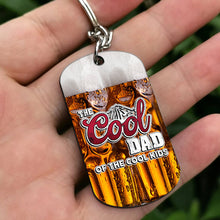 Load image into Gallery viewer, Personalized Stainless Steel Keychain Gift for Dad - Cool Design
