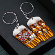 Load image into Gallery viewer, Personalized Stainless Steel Keychain Gift for Dad - Cool Design
