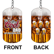 Load image into Gallery viewer, Personalized Stainless Steel Keychain Gift for Dad - Cool Design
