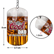 Load image into Gallery viewer, Personalized Stainless Steel Keychain Gift for Dad - Cool Design
