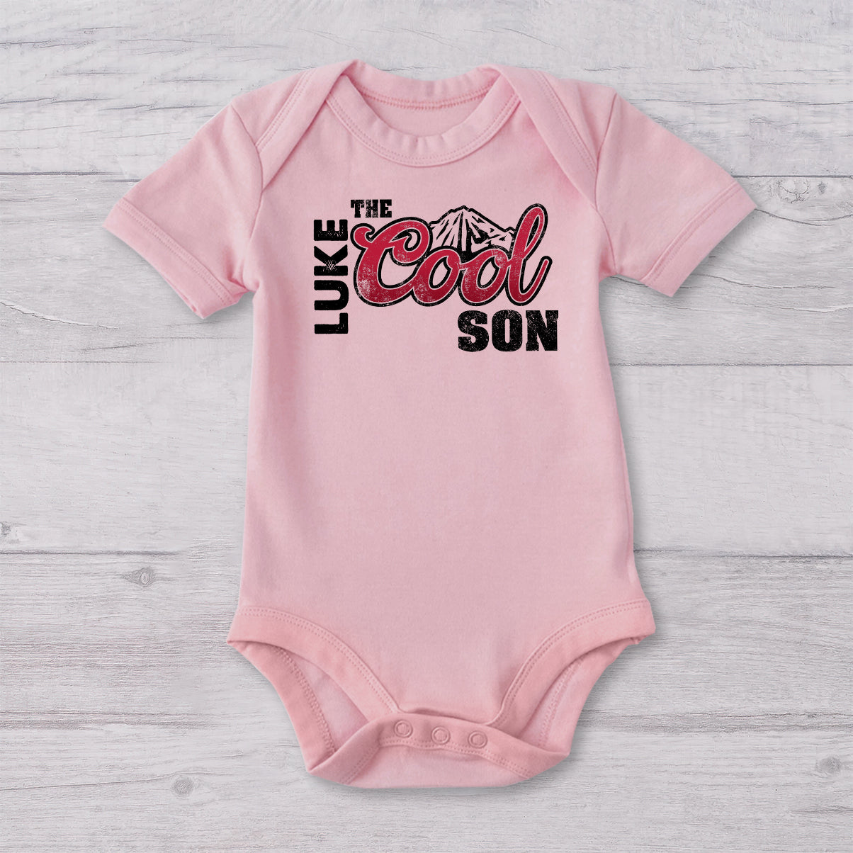 Personalized Cool Dad & Baby Onesie Set Custom Gift for Father