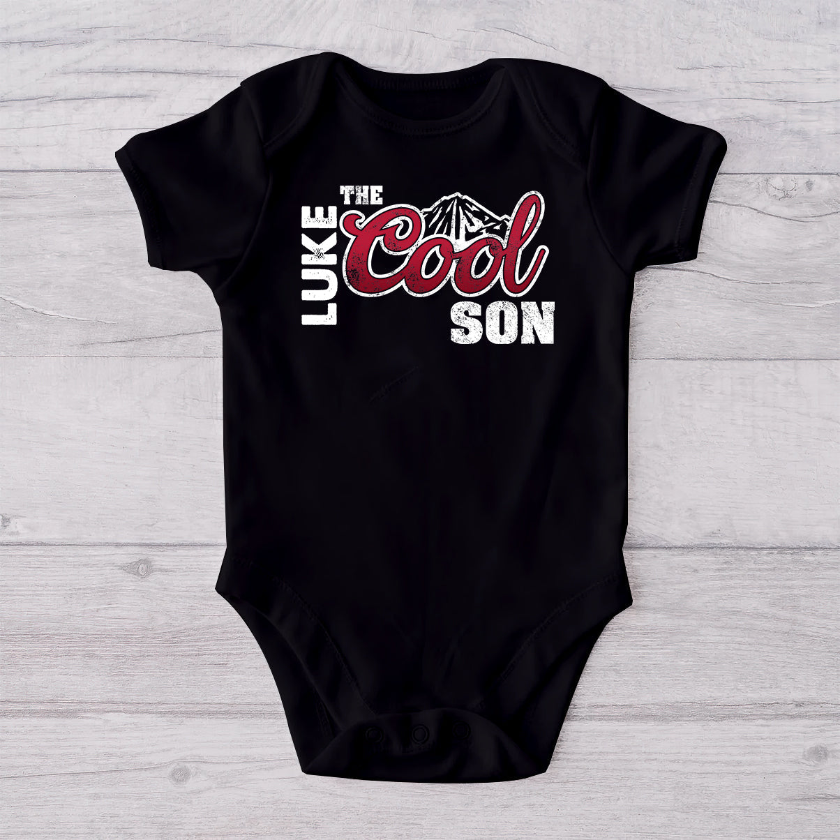Personalized Cool Dad & Baby Onesie Set Custom Gift for Father