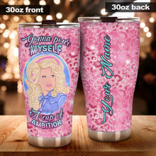 Load image into Gallery viewer, Personalized Pink Glitter Tumbler Custom Name Gift for Mom
