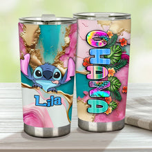 Load image into Gallery viewer, Personalized Tropical Leopard Tumbler Custom Name Gift for Summer
