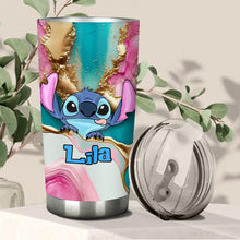 Load image into Gallery viewer, Personalized Tropical Leopard Tumbler Custom Name Gift for Summer
