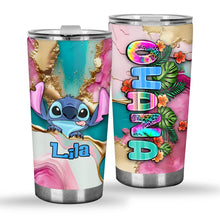 Load image into Gallery viewer, Personalized Tropical Leopard Tumbler Custom Name Gift for Summer
