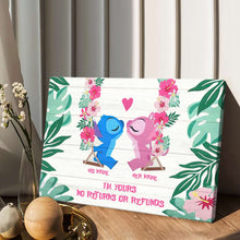 Load image into Gallery viewer, Personalized Ohana Canvas Print Custom Names Unique Couple Gift
