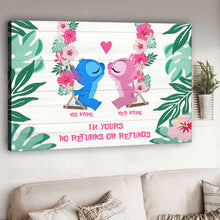 Load image into Gallery viewer, Personalized Ohana Canvas Print Custom Names Unique Couple Gift
