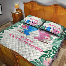 Load image into Gallery viewer, Personalized Ohana Quilt Set Custom Couple Gift for Wedding Anniversary
