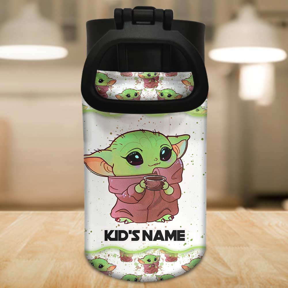 Personalized Kids Water Bottle with Cute Design & Name | Gift for Birthday, Back to School