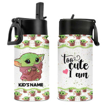 Load image into Gallery viewer, Personalized Kids Water Bottle with Cute Design &amp; Name | Gift for Birthday, Back to School
