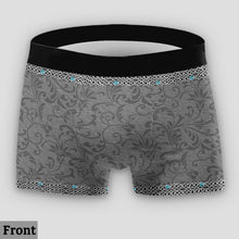 Load image into Gallery viewer, Personalized Lace Border Briefs and Boxer Briefs for Couples
