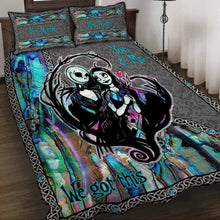 Load image into Gallery viewer, Personalized Nightmare Quilt Set Custom Name Halloween Gift
