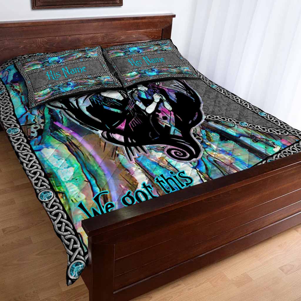 Personalized Nightmare Quilt Set Custom Name Halloween Gift