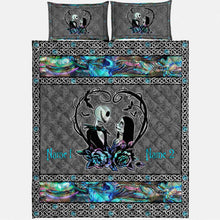Load image into Gallery viewer, Personalized Horror-Themed Quilt Set Custom Names Unique Gift
