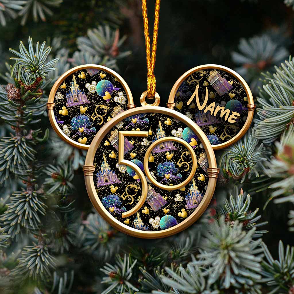 Personalized 50 Years Of Magic Mouse Ornament Custom Name Gift