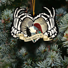 Load image into Gallery viewer, Personalized Acrylic Nightmare Before Christmas Ornament Custom Names Gift
