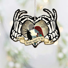 Load image into Gallery viewer, Personalized Acrylic Nightmare Before Christmas Ornament Custom Names Gift
